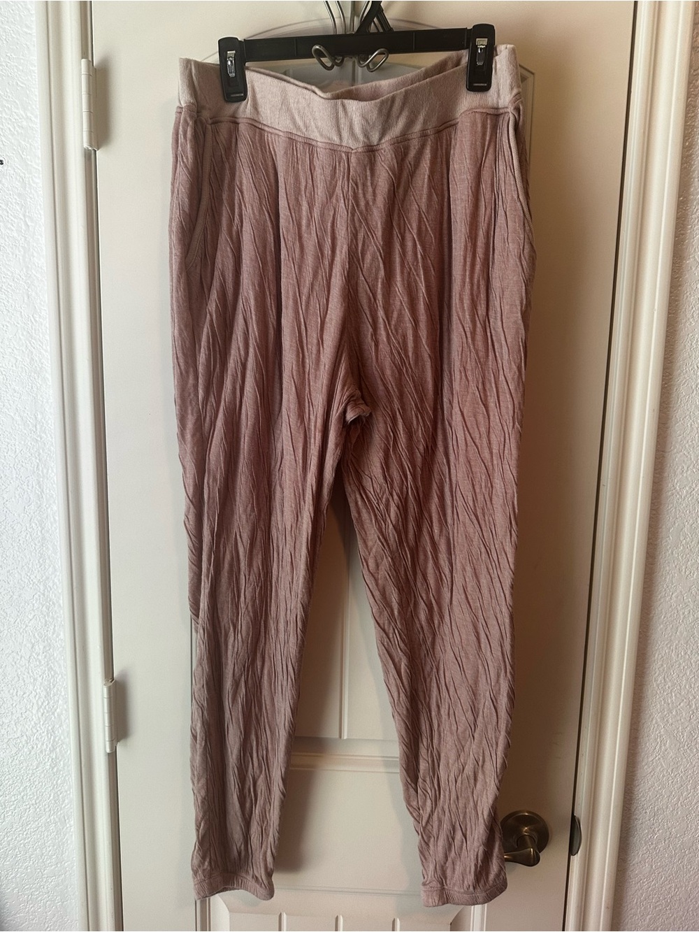 Barefoot Dreams Malibu Collection Dusty Pink Mauve Soft Cozy Lounge Pants size L